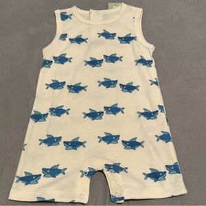 Kissy kissy shark romper